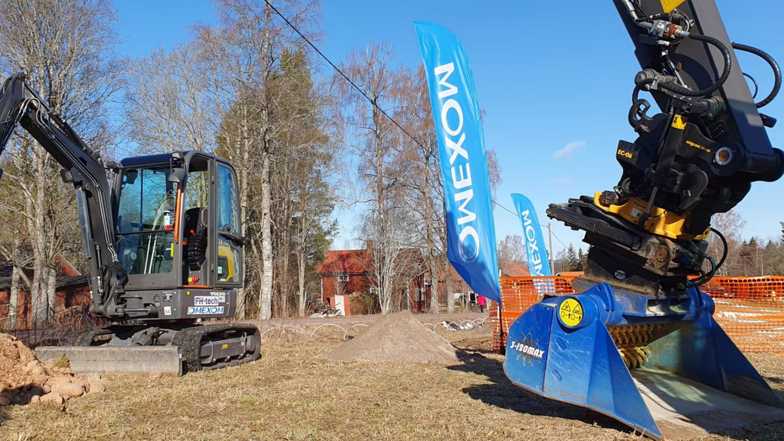 Worksite in Sweden on environmental initiative for distribution project